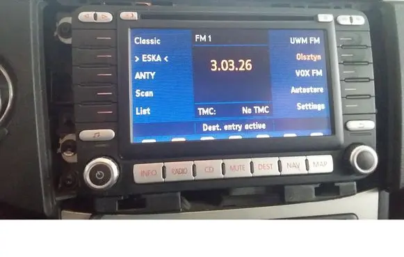 Volkswagen PASSAT B6 Radio/CD/DVD/GPS head unit 1K0035198C