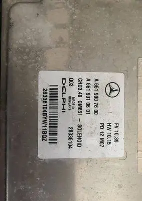 Mercedes-Benz A W176 Engine control unit/module A6519007600 28336104 A6519010601