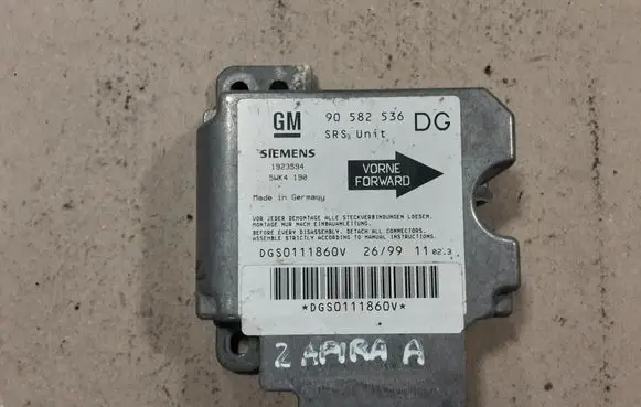 Opel Zafira A Airbag control unit/module 90582536
