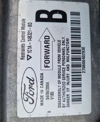 Ford Transit Airbag control unit/module 1C1A14B321BD
