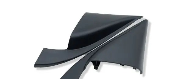 Front door glass trim molding