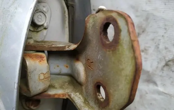 Mazda MX-6 Front door upper hinge