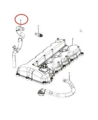 Jeep Compass Breather hose/pipe P05047878AA 05047878AA 5047878AA