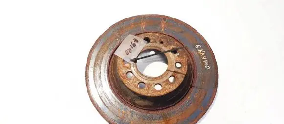 Audi A6 S6 C6 4F Rear brake disc neventiliuojamas