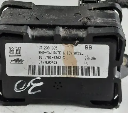 Opel Astra H ESP acceleration yaw rate sensor 13208665BB