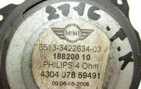 Mini One - Cooper Coupe R56 Rear door speaker 6513342263403