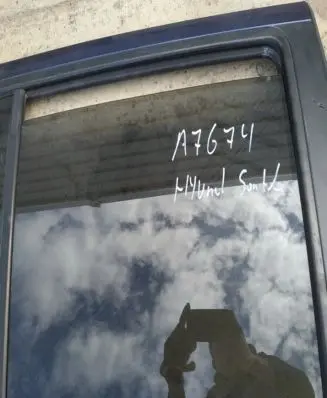 Hyundai Santa Fe Rear door window glass