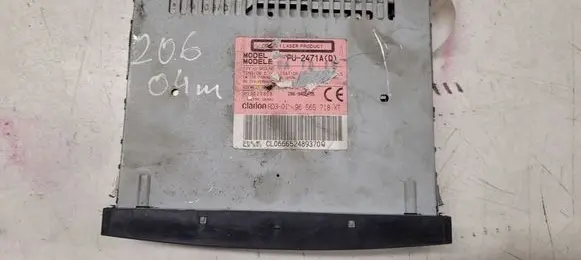 Peugeot 206 Radio/CD/DVD/GPS head unit 96565718XT