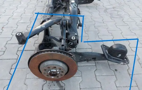 Volkswagen Arteon Rear axle beam with reductor VWARTEONZAWPT