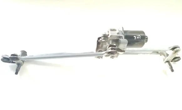 Front wiper linkage and motor