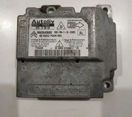 Citroen C4 I Airbag control unit/module 603725800 9662643680