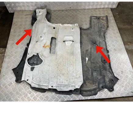 Engine splash shield/under tray