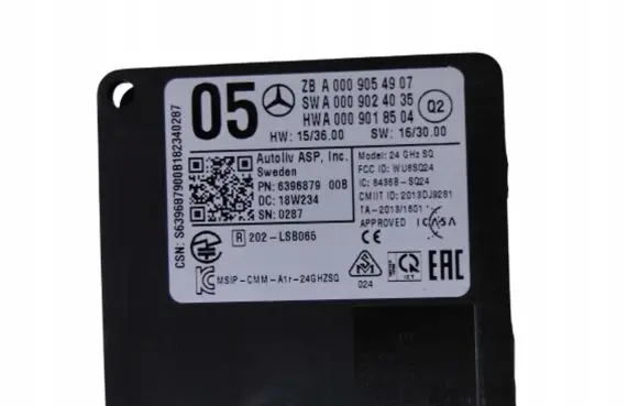 Mercedes-Benz GLC X253 C253 Other control units/modules A0009054907
