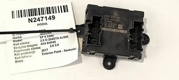 Jaguar XF X260 Door control unit/module GJ3214D618BA 10136988 H14C235BD