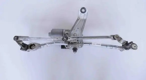 Front wiper linkage and motor