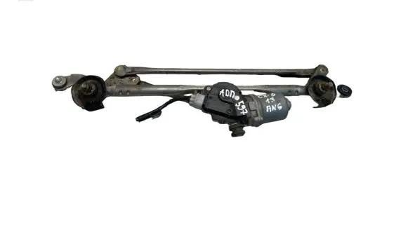 Front wiper linkage and motor