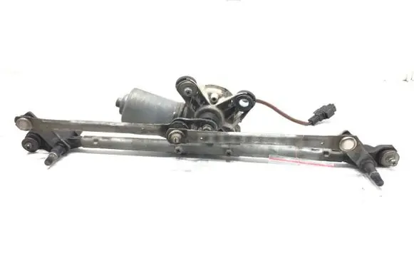 Front wiper linkage and motor