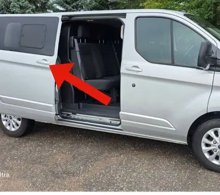 Ford Transit Custom Sliding door exterior handle BK21V26600B BK21V24820