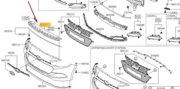 Hyundai i20 (GB IB) Radiator support slam panel 86353C8000