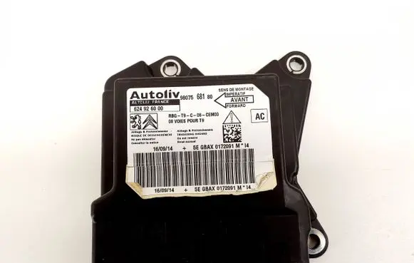 Peugeot 308 Airbag control unit/module 9807568180