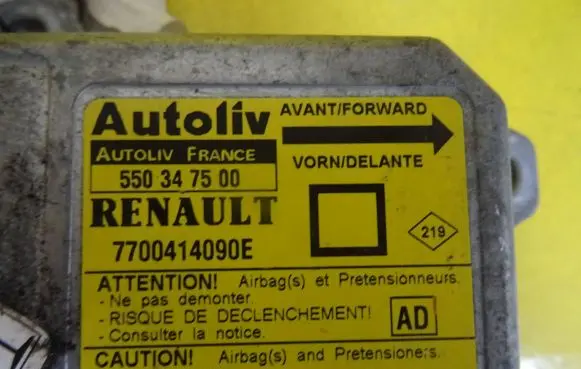 Renault Megane I Airbag control unit/module 550347500 7700414090E