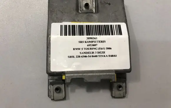 BMW 5 E60 E61 Airbag control unit/module 6953007