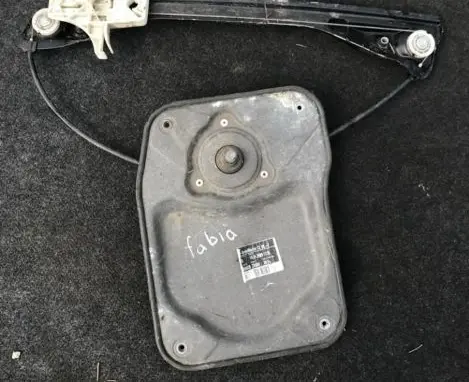 Sliding door window regulator with motor