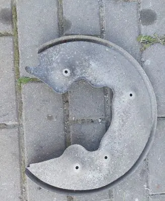 Audi A6 C7 Rear brake disc plate dust cover 