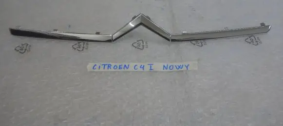 Citroen C4 I Front bumper splitter molding 9646995977