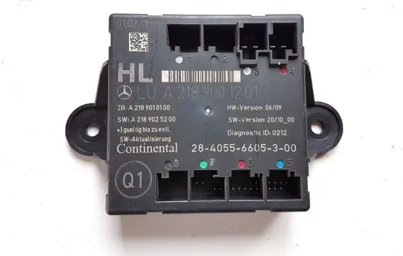 Mercedes-Benz CLS C218 X218 Door control unit/module A2189001201