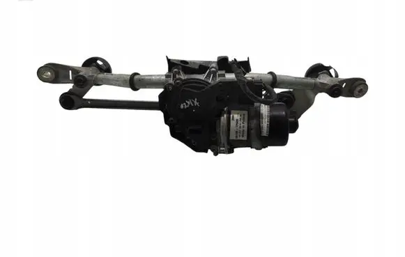 Front wiper linkage and motor