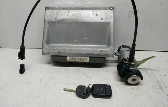 Jaguar S-Type Engine ECU kit and lock set 1R8A12A650DBA L5YAABUQD7JN NPF1C03J
