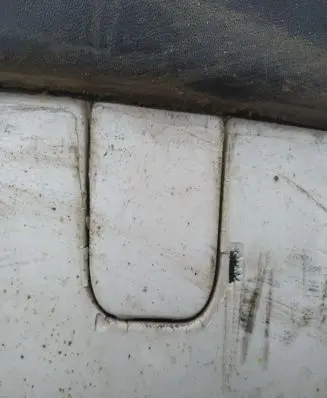 Rear bumper row hook cap/cover