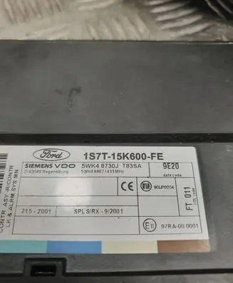 Ford Focus Comfort/convenience module 1S7T15K600FE 97RA000001 5WK48730J