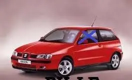 Seat Ibiza II (6k) Front door window/glass (coupe) DOT211M75AS2MK2