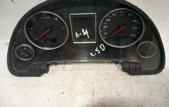 Audi A4 S4 B6 8E 8H Speedometer (instrument cluster) 0263626151 8E0920930