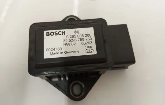 BMW 5 E60 E61 ESP acceleration yaw rate sensor 6758750 0265005266 0024769