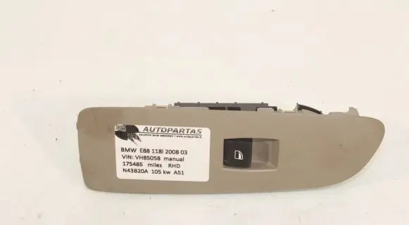 BMW 1 E82 E88 Electric window control switch 9163002 16808A 15939963