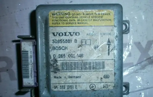 Volvo S40, V40 Airbag control unit/module 30855881B 0285001146