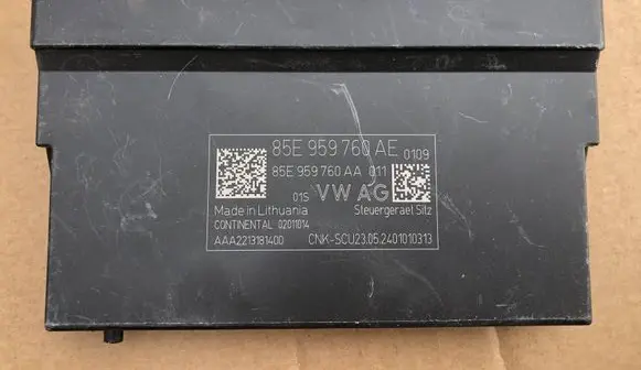 Audi A6 etron 85E Seat control module 85E959760AE