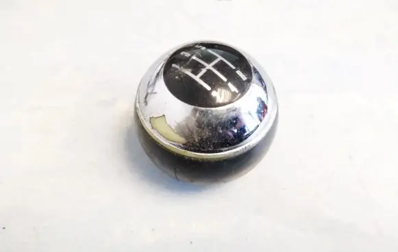 Gear lever shifter trim leather/knob