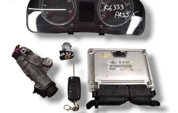 Volkswagen PASSAT B5.5 Engine ECU kit and lock set 0281011204 038906019KC