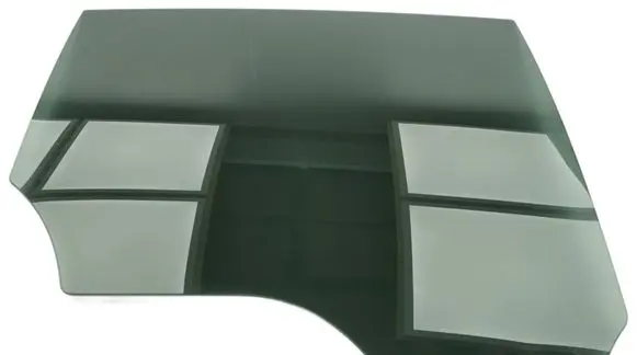 Rear door window glass