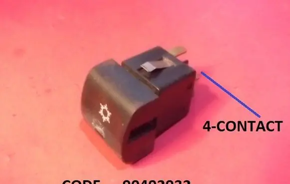 Opel Vectra B Air conditioning (A/C) switch 90492932