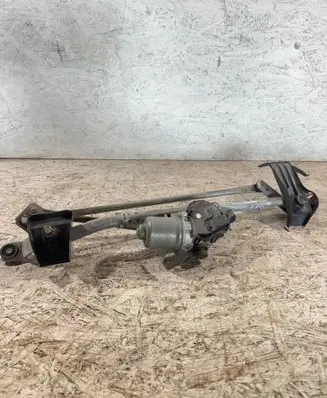 Front wiper linkage and motor