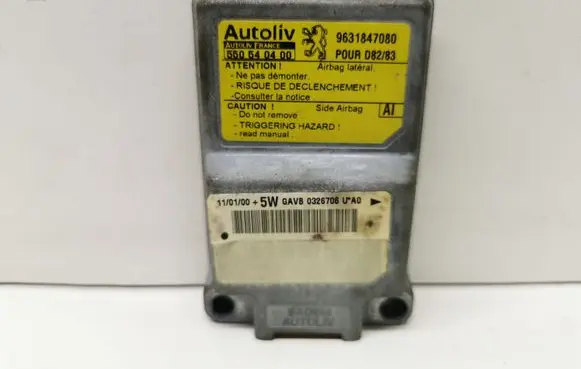 Peugeot 406 Airbag control unit/module 9631847080