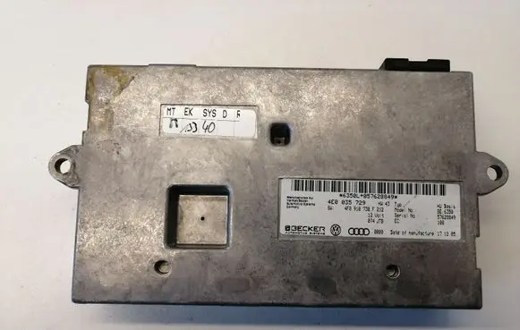 Audi A6 S6 C6 4F MMI control unit 4E0035729 4F0910730F