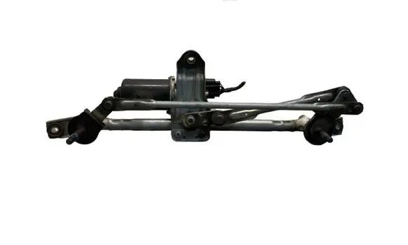 Front wiper linkage and motor