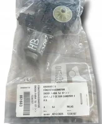 Skoda Fabia Mk2 (5J) Rear door window regulator motor 6R0959812K