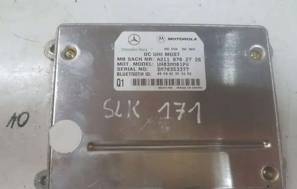 Mercedes-Benz SLK R171 Bluetooth control unit module A2118702726